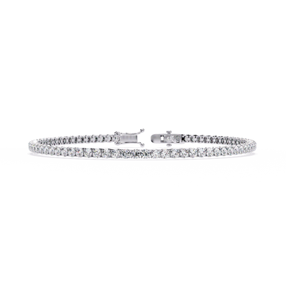6 Pointer Round Diamond Tennis Bracelet