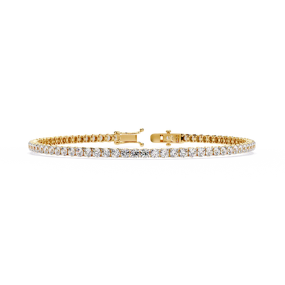 6 Pointer Round Diamond Tennis Bracelet