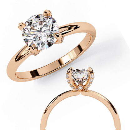 Grace Everyday Round Solitaire Ring