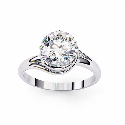 Uni Centre Round Solitaire Ring