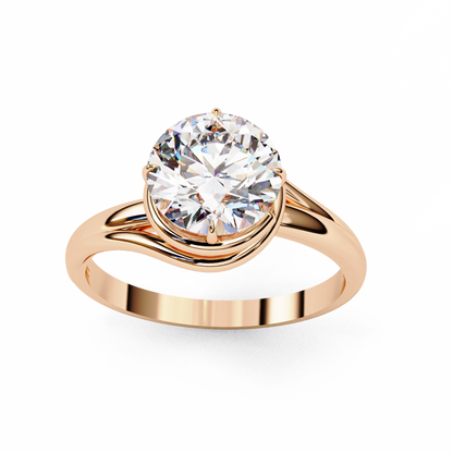 Uni Centre Round Solitaire Ring