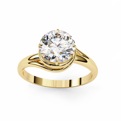 Uni Centre Round Solitaire Ring