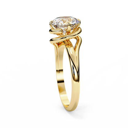 Uni Centre Round Solitaire Ring