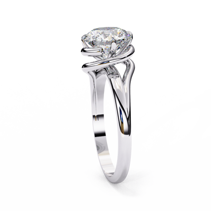 Uni Centre Round Solitaire Ring