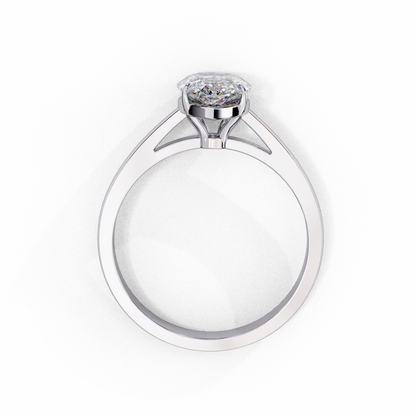 Pear Everyday Solitaire Ring