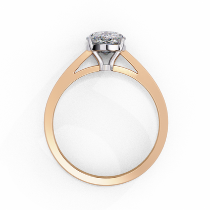 Pear Everyday Solitaire Ring