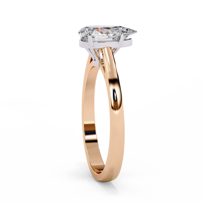 Pear Everyday Solitaire Ring
