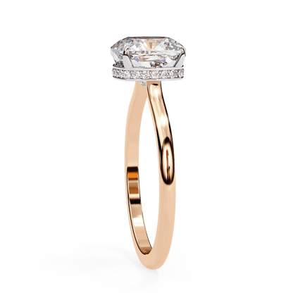 Graceful Cushion Cut 2.65 Carat Solitaire Ring