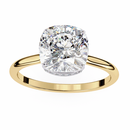 Graceful Cushion Cut 2.65 Carat Solitaire Ring