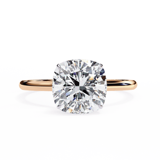 Graceful Cushion Cut 2.65 Carat Solitaire Ring