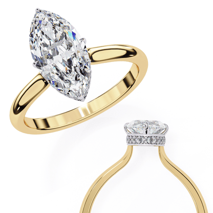 Daily Flaunt Marquise Solitaire Ring