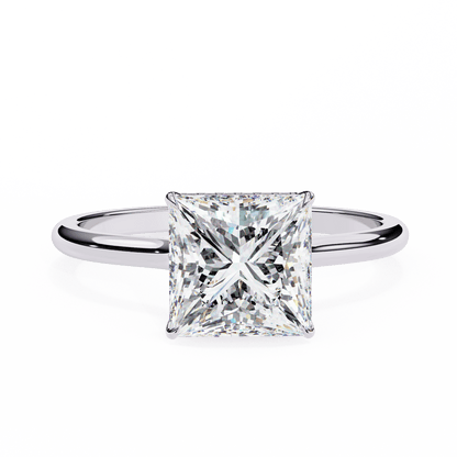 Prima Princess Cut 2.15 Carat Solitaire Ring