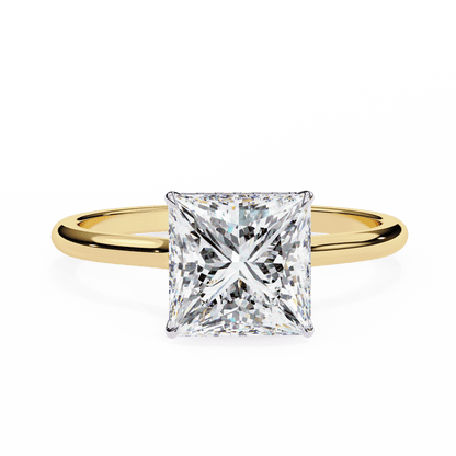 Prima Princess Cut 2.15 Carat Solitaire Ring
