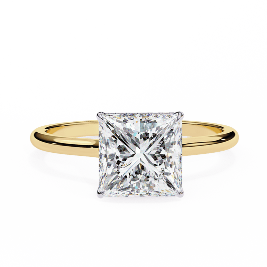 Prima Princess Cut 2.15 Carat Solitaire Ring