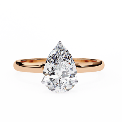 Pious Drop 1.8 Ct Pear Solitaire Ring