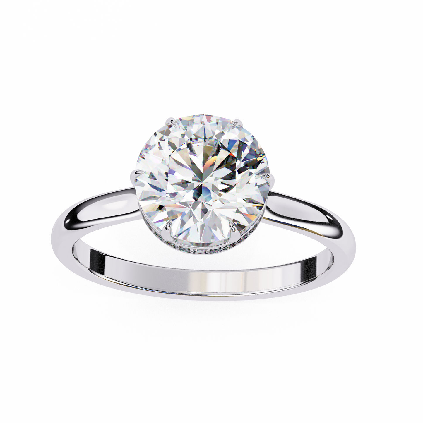 Aurora 2.22 Carat Round Solitaire Ring