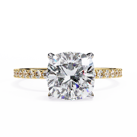 Jasmine Cushion Cut 2.56 Carat Solitaire Ring