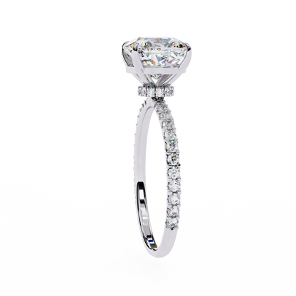 Jasmine Cushion Cut 2.56 Carat Solitaire Ring