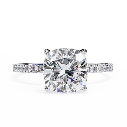Jasmine Cushion Cut 2.56 Carat Solitaire Ring