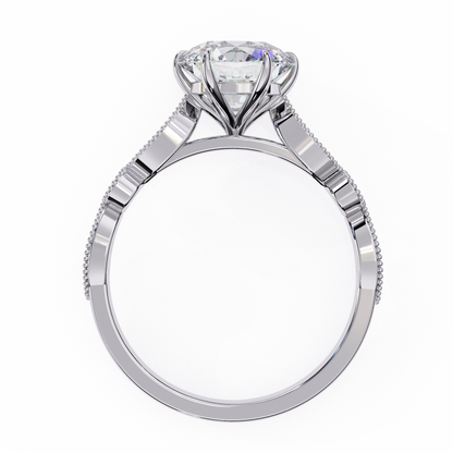 Golden Aura Round 1.92 Carat Solitaire Ring