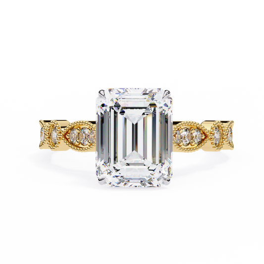 Emerald Cut Solitaire Dream Engagement Ring