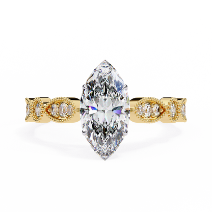 Mesmerizing Marquise Solitaire Engagement ring
