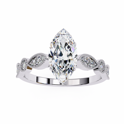 Mesmerizing Marquise Solitaire Engagement ring