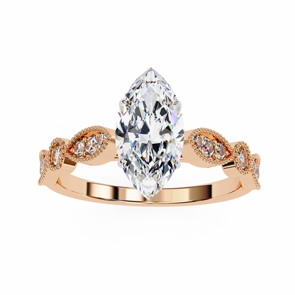Mesmerizing Marquise Solitaire Engagement ring