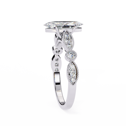 Mesmerizing Marquise Solitaire Engagement ring