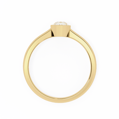 Raindrop Pear Shape 0.58 Carat Solitaire Ring