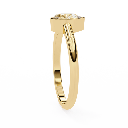 Raindrop Pear Shape 0.58 Carat Solitaire Ring