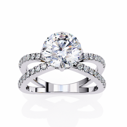 Ora Round 2.27 Carat Solitaire Ring