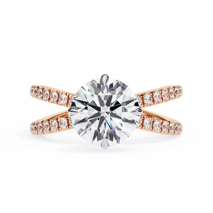 Ora Round 2.27 Carat Solitaire Ring