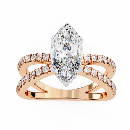 Exquisite Marquise Solitaire Ring