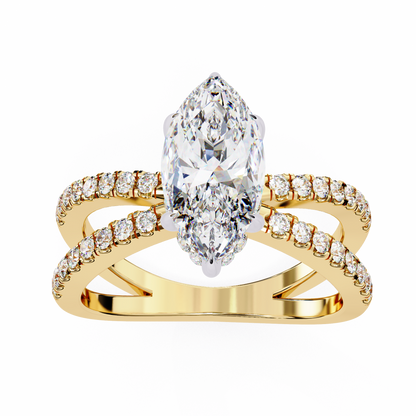 Exquisite Marquise Solitaire Ring