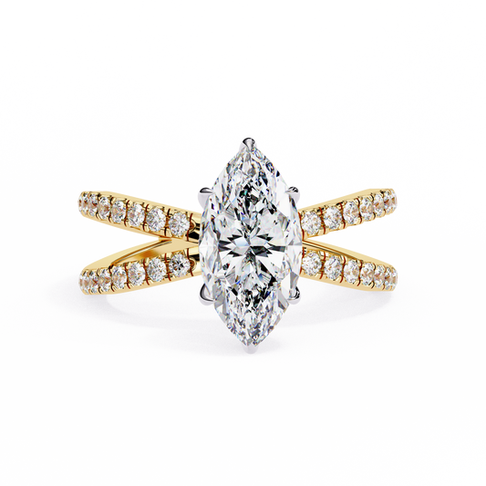 Exquisite Marquise Solitaire Ring