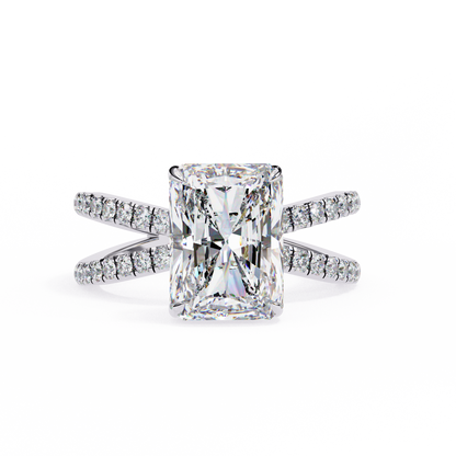 Luster Radiant Cut 2.47 Carat Solitaire Ring