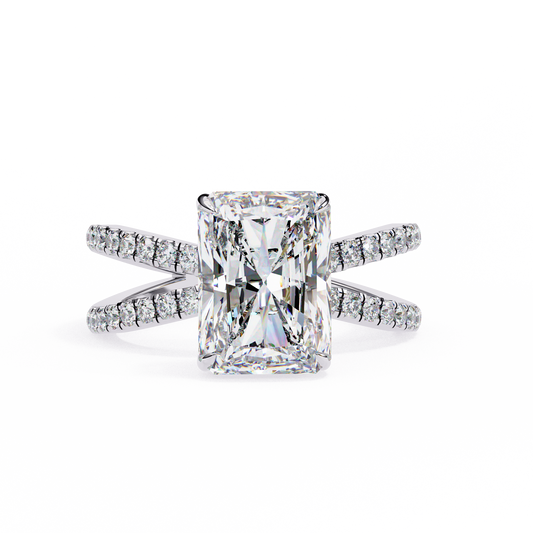 Luster Radiant Cut 2.47 Carat Solitaire Ring