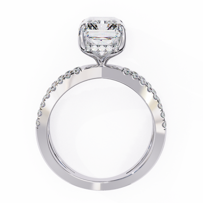 Luster Radiant Cut 2.47 Carat Solitaire Ring