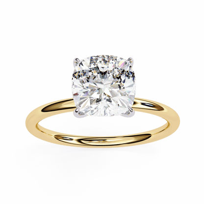 Veloura Cushion Cut 2.56 Carat solitaire Ring
