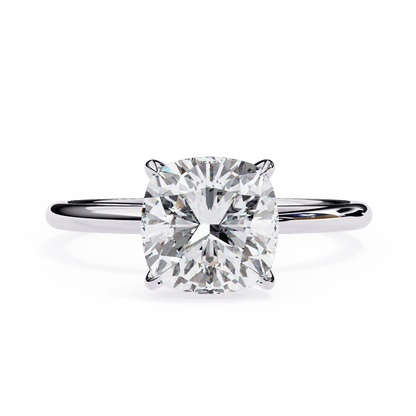 Veloura Cushion Cut 2.56 Carat solitaire Ring