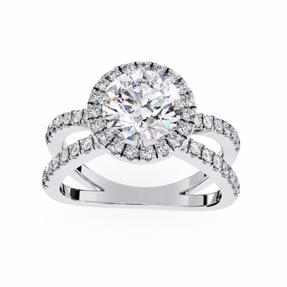 Stardust Round 1.52 Carat Solitaire Ring