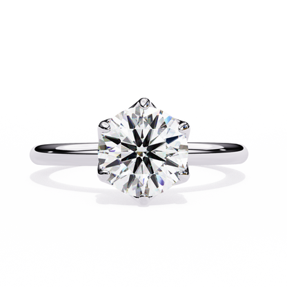 Classy Round 1.56 Carat Solitaire Ring