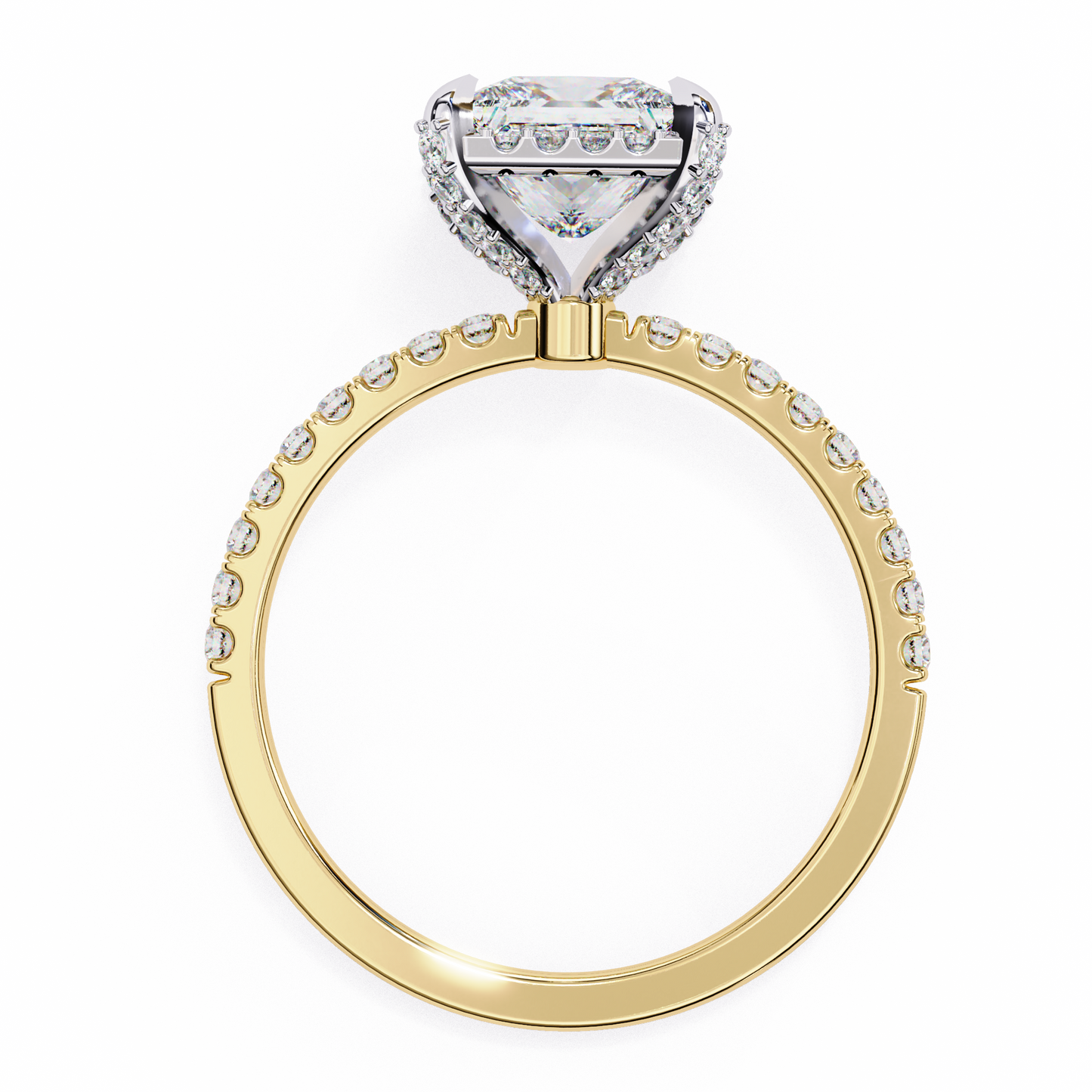 Princess Square Shape 2.03 Carat Solitaire Ring