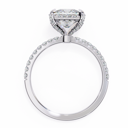 Princess Square Shape 2.03 Carat Solitaire Ring