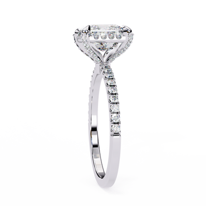 Princess Square Shape 2.03 Carat Solitaire Ring