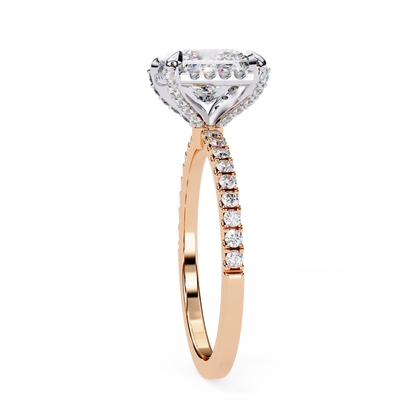 Princess Square Shape 2.03 Carat Solitaire Ring