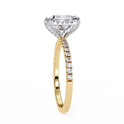 Princess Square Shape 2.03 Carat Solitaire Ring