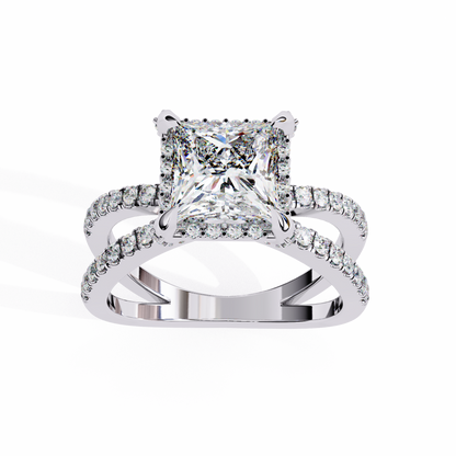 Dragon Princess Cut 2.03 Carat Solitaire Ring