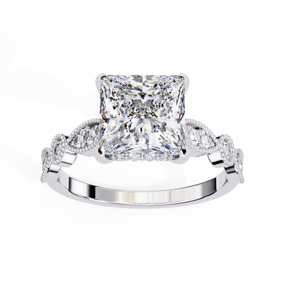 Prism Princess Cut 2.28 Carat Engagement Ring
